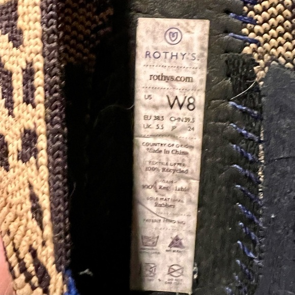 rothy’s round toe ballet flats. Leopard print size 8W - Picture 2 of 6
